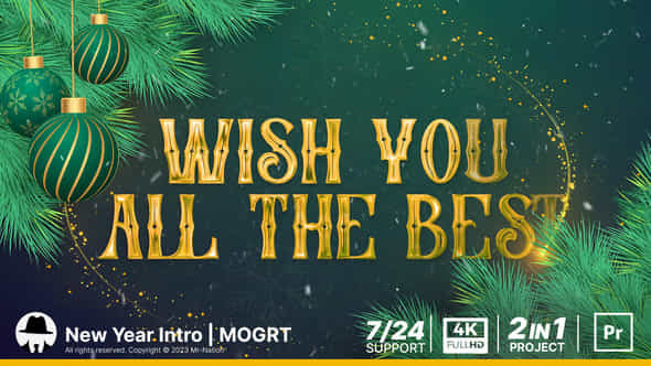 New Year Intro Opener Mogrt - VideoHive 49374393