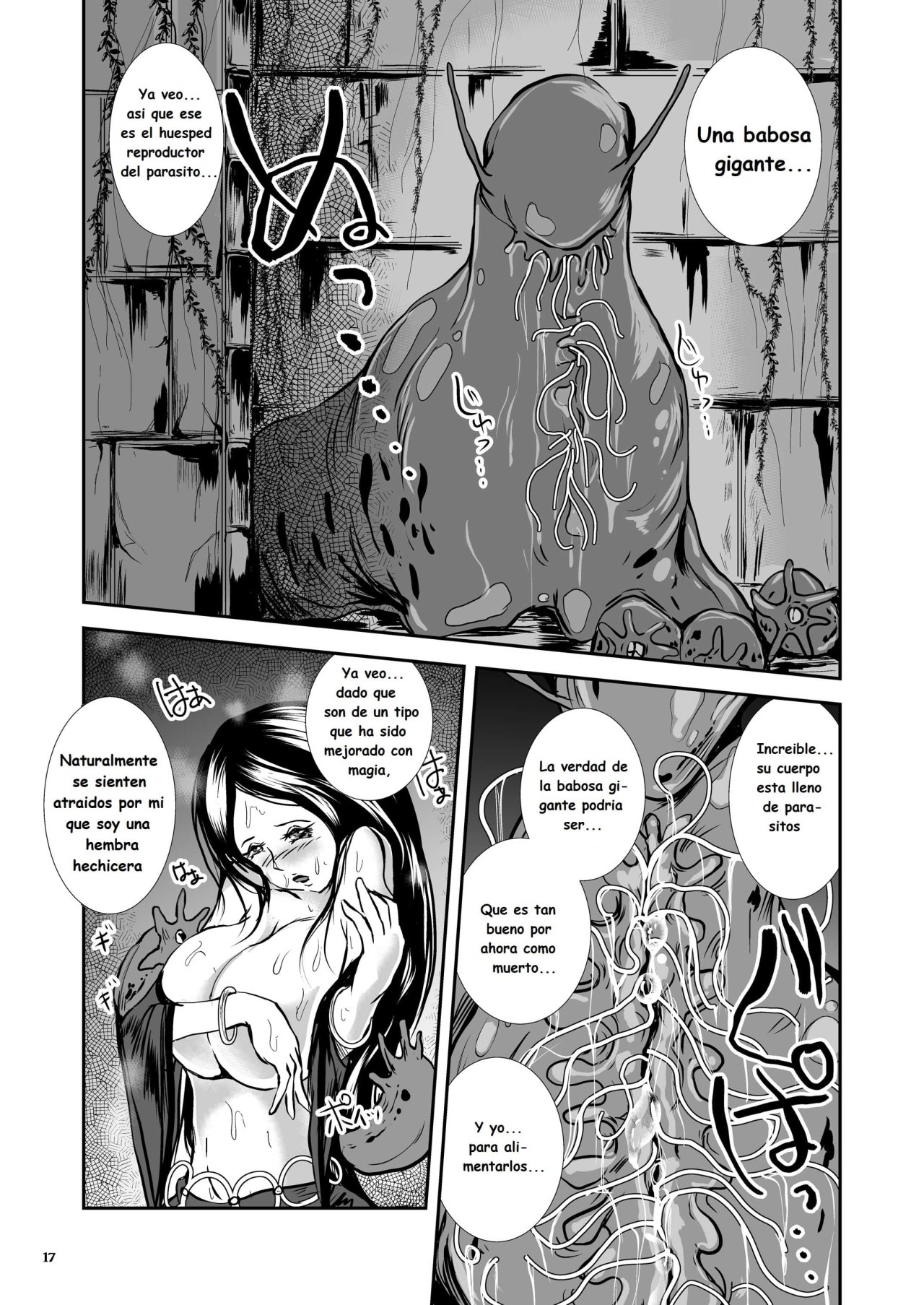 Parasitized Giant Slugs VS Sorceress of the Black Hair as Aura - 16