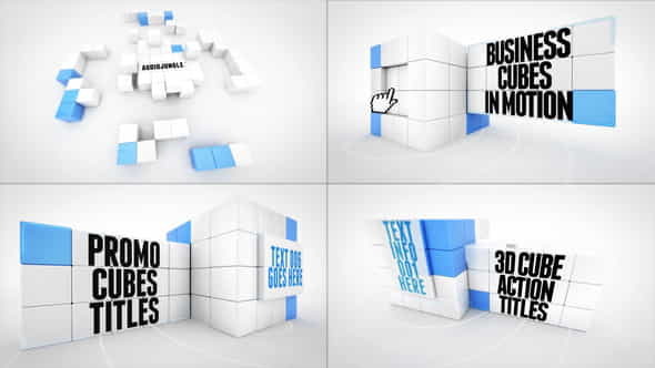 Transforming Cube Titles - VideoHive 27932917