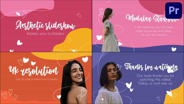 Aesthetic Colorful Slideshow | Premiere - VideoHive 36543565