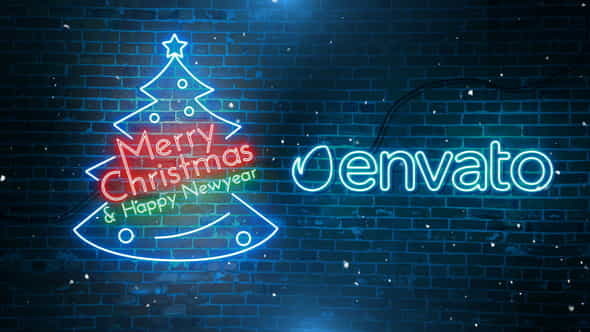 Quick Neon Christmas New Year - VideoHive 22985728