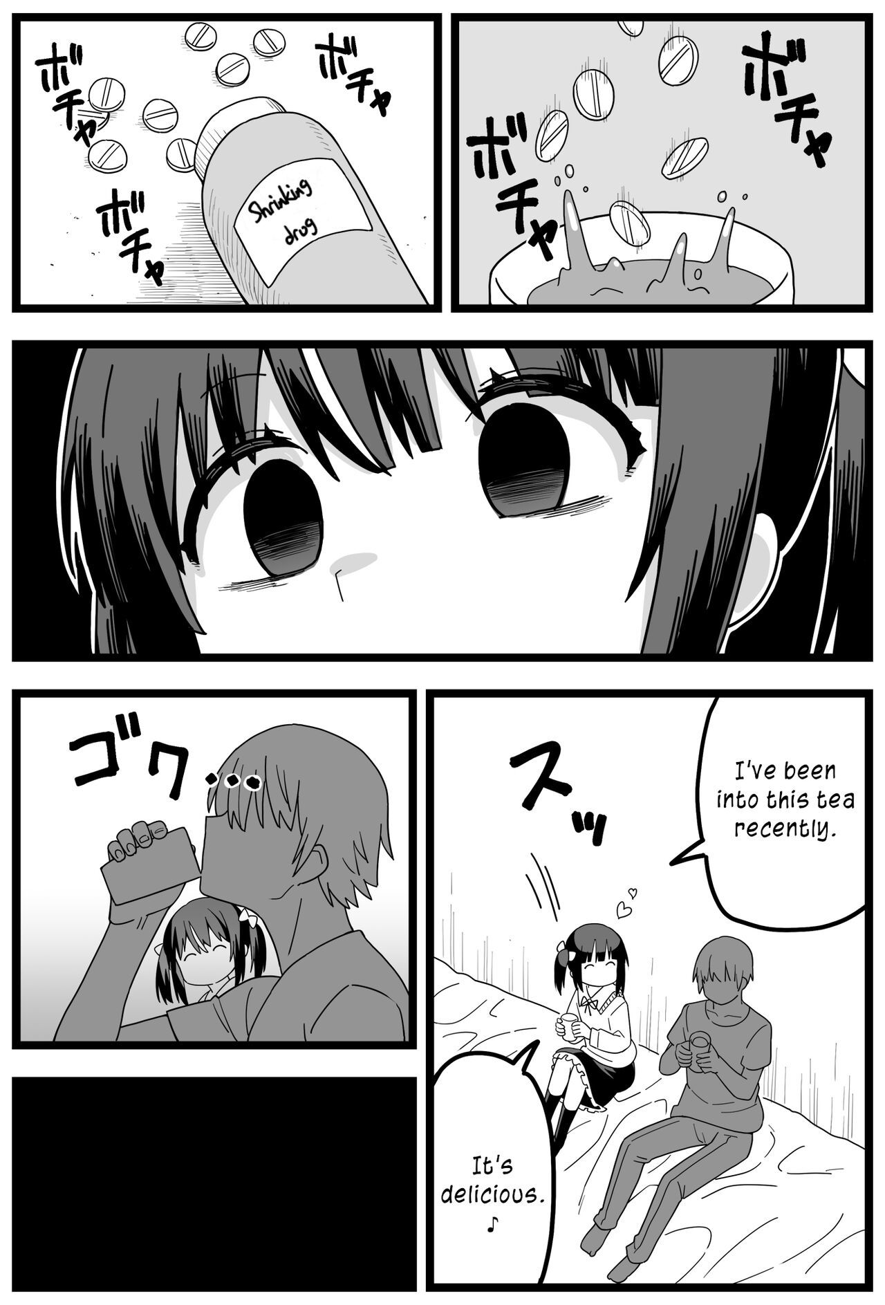 [Shiheki] Uwaki ga Barete Kanojo ni Chiisaku Sarete Taberareru Manga  Caught Cheating, Shrunk, and Eaten by His Girlfriend [English]