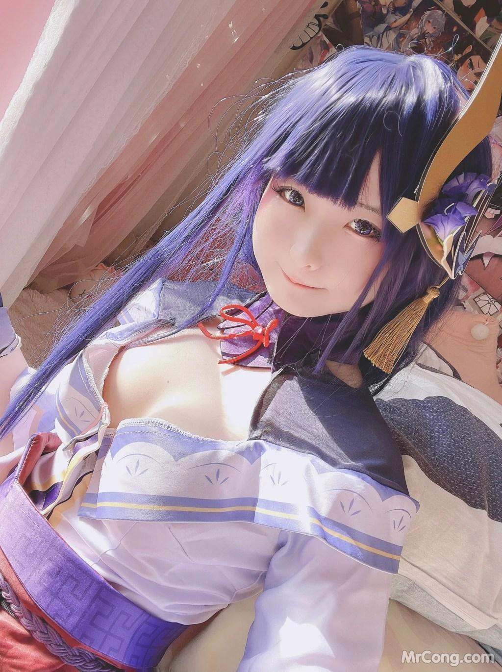 Coser@习呆呆: 原神 雷电将军 (27 photos )(20)