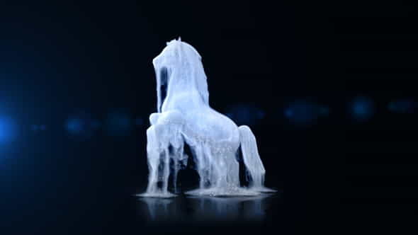 White Horse Logo Reveal - VideoHive 27535114