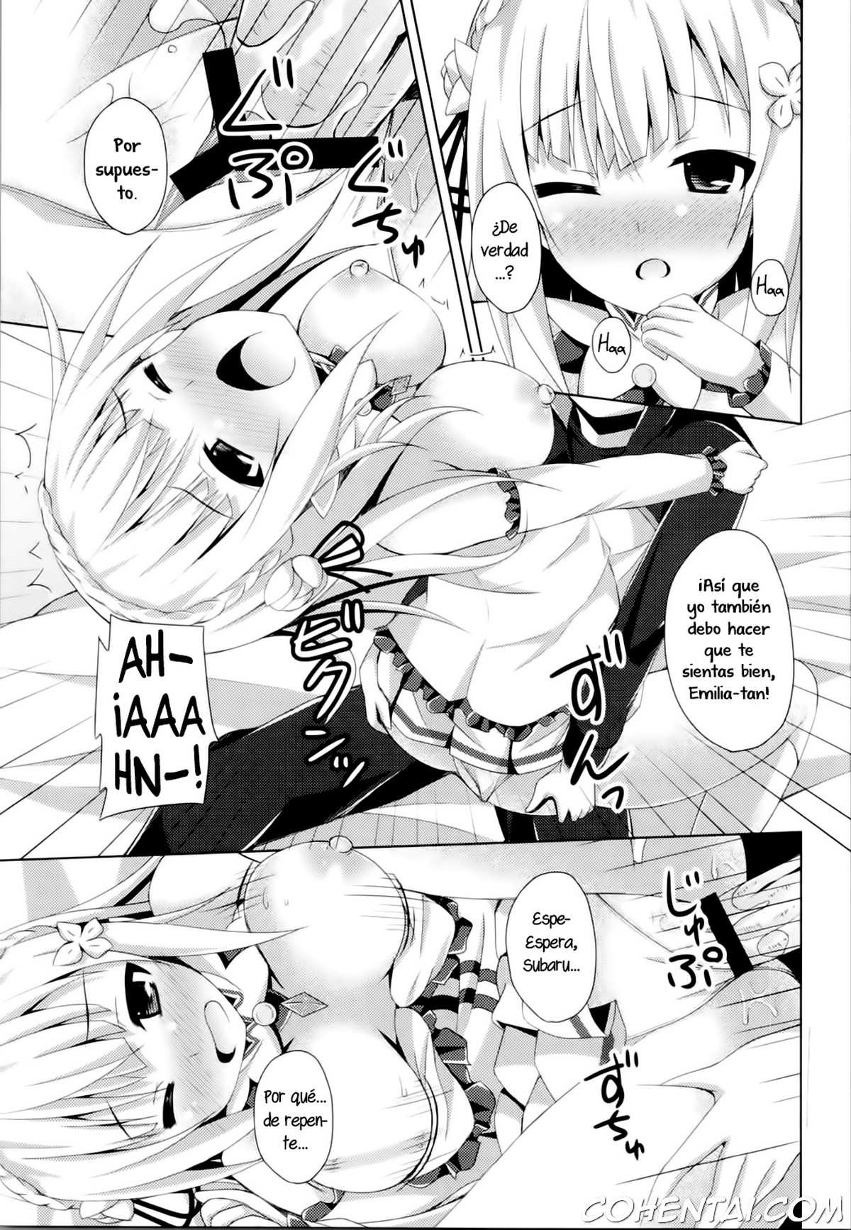 E・M・T to Kyou mo Ore wa Sakebu (Re:Zero kara Hajimeru Isekai Seikatsu) xxx comics manga porno doujin hentai español sexo 