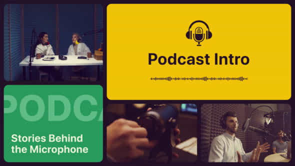 Multiscreen Podcast Intro - VideoHive 58639767