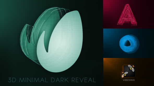 3D Minimal Dark Logo Reveal - VideoHive 19566740