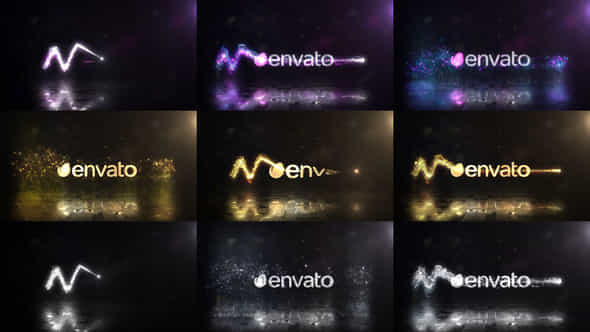 Glowing Particals Logo - VideoHive 34896951