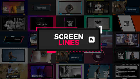 Screen Lines For Premiere Pro - VideoHive 53739079