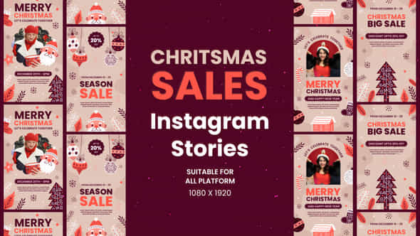 Christmas Season Sale Instagram Stories - VideoHive 55683763
