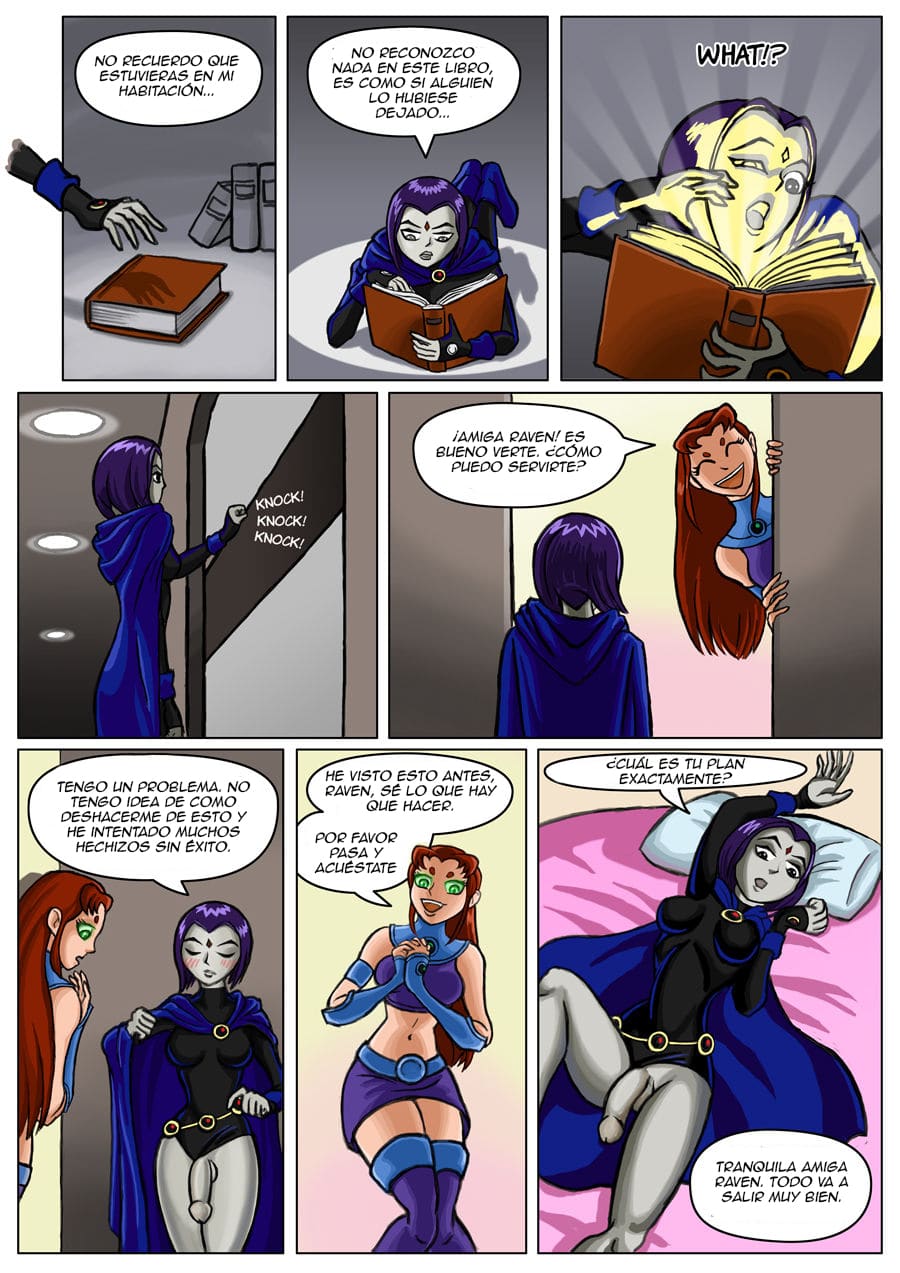 Starfire and Raven – Futanari - 0