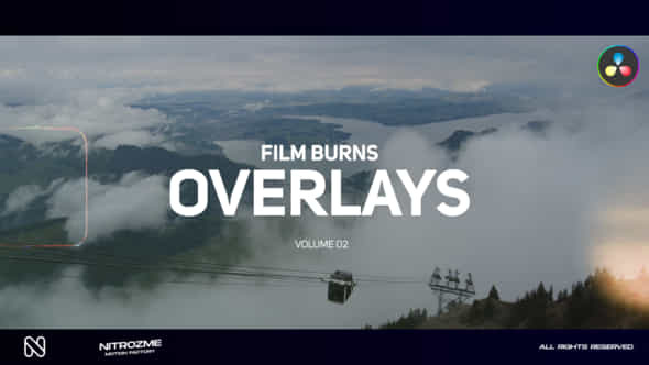 Film Burn Overlays Vol 02 For Davinci Resolve - VideoHive 49437677