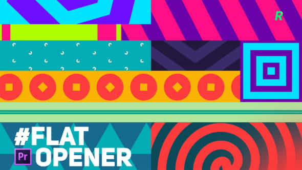 Flat Opener for - VideoHive 35115170