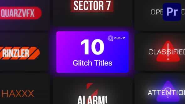 Glitch Titles - VideoHive 44907954