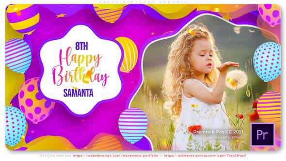 Happy Birthday Samanta - VideoHive 43145359