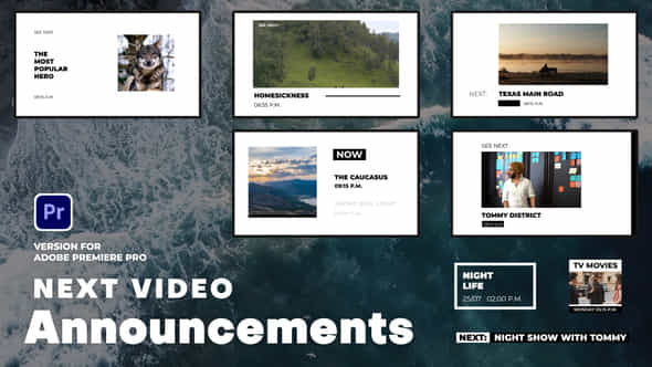 Next Video Announcements Premiere Pro - VideoHive 50654899