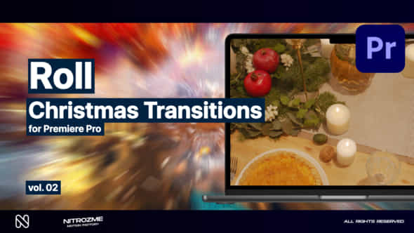 Christmas Roll Transitions Vol 02 For Premiere Pro - VideoHive 49538884