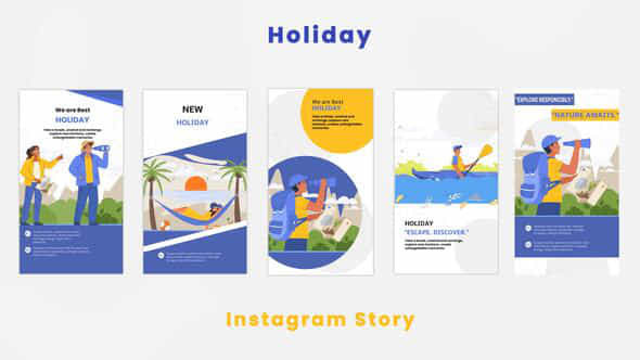 Holiday Illustration Instagram Story - VideoHive 44419920