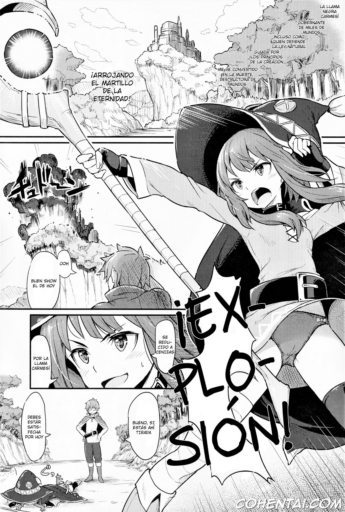 Kono Bakuretsudou ni Gohoubi o! (Kono Subarashii Sekai ni Syukufuku o!) xxx comics manga porno doujin hentai español sexo 