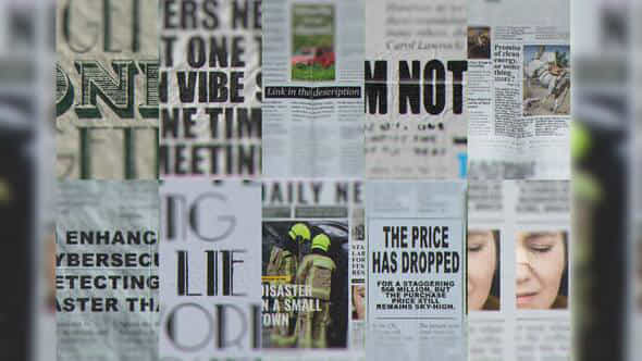 Vertical Newspaper Stories - VideoHive 58543172