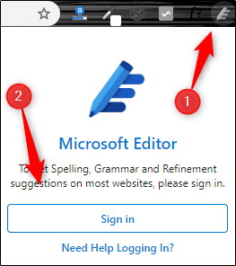 Editor extension in Chrome