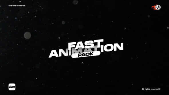 Fast Text Animation Ae - VideoHive 55123627