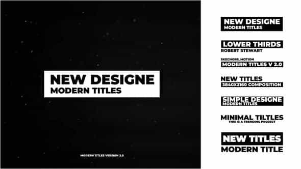 Modern Titles - VideoHive 44615787