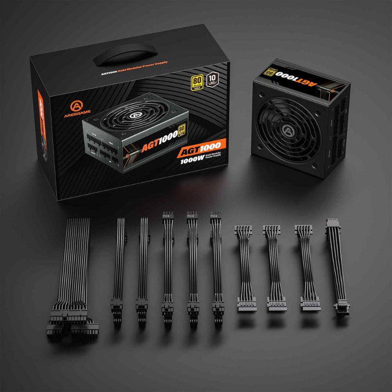 ARESGAME Supplies Quality and Highly Liked Gaming Full Modular Power Supplies for Excellent Gaming and Higher-Performance of Gaming Computer Systems