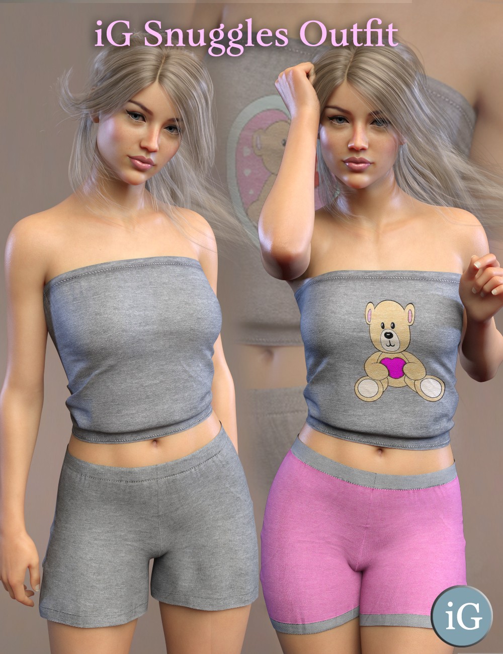 iG Snuggles Outfit For Genesis 8 Female(s)