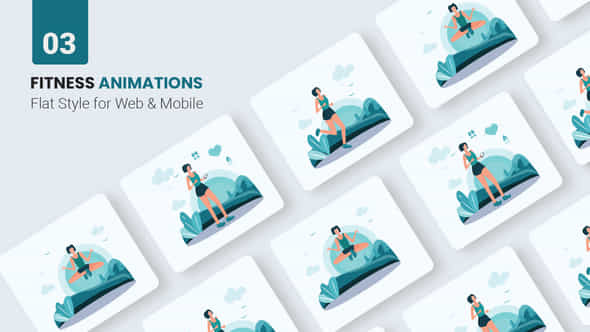 Fitness Tracking animation - VideoHive 45654343