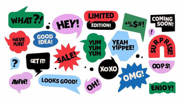 Simple Speech Bubbles - VideoHive 49409683