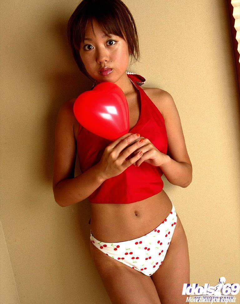 Slim asian cutie with neat fanny posing in fancy lingerie(2)