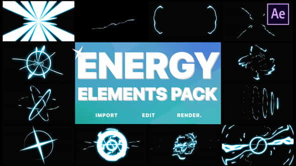 Cartoon Energy Elements Pack | - VideoHive 25028854