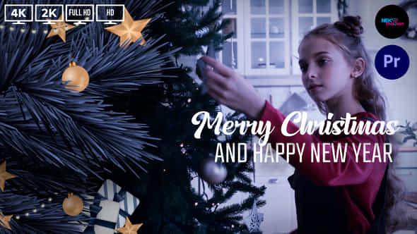 Merry Christmas And Happy New Year Slideshow Mogrt - VideoHive 49564252