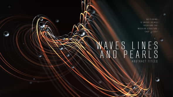Abstract Titles | Wave Lines - VideoHive 25798077
