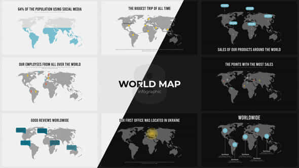Infographic World Map Pr - VideoHive 49328481