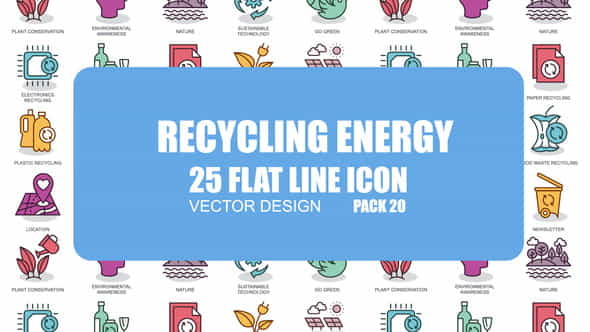 Recycling Energy - Flat Animation - VideoHive 23381256