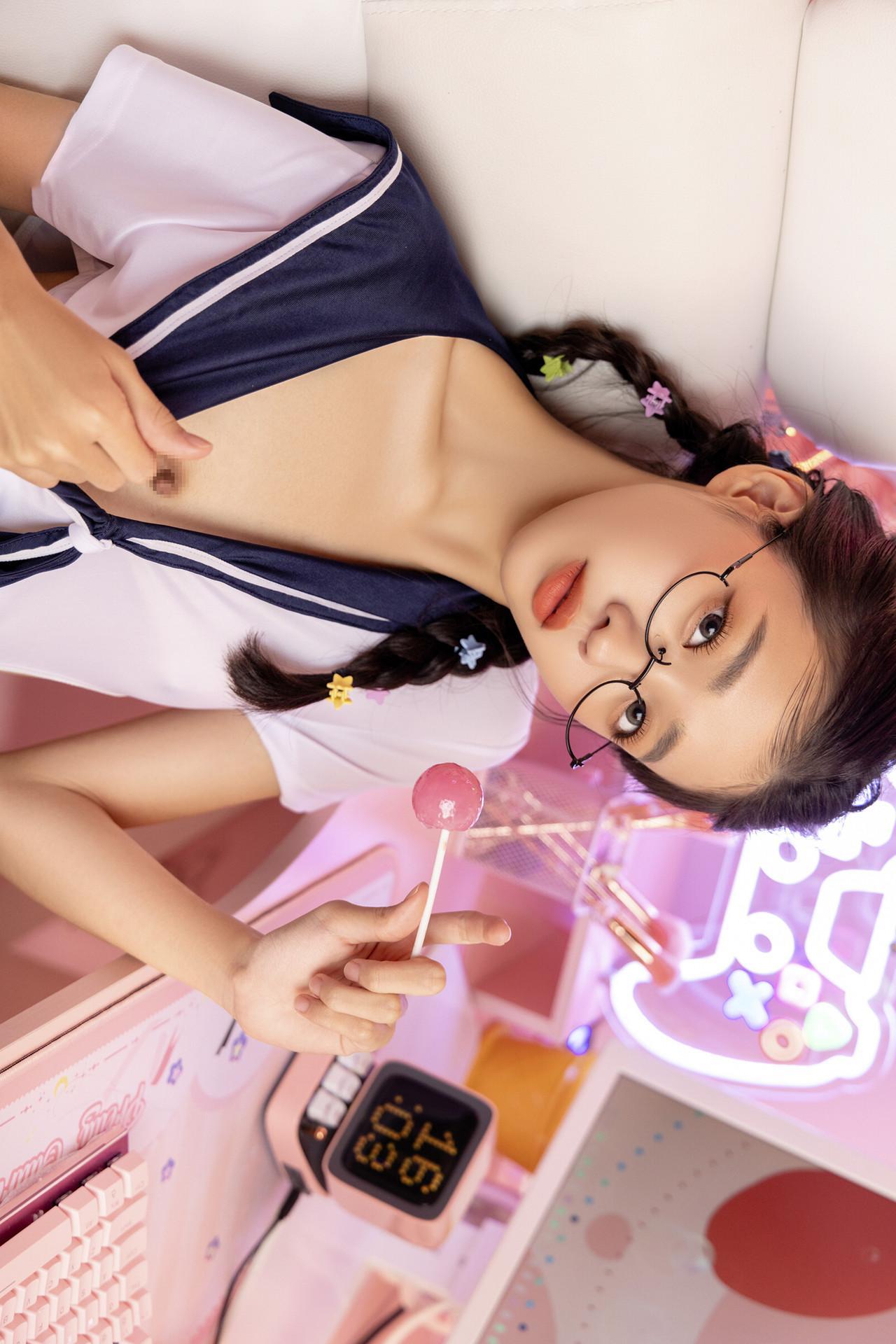 JVID 妍妍 Angel – 电竞少女-超可愛微乳美少女-第一次的性感開發 Set.02(15)