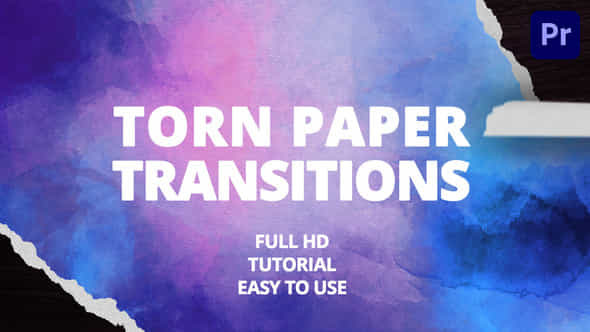 Torn Paper Transitions For Premiere Pro - VideoHive 49485100