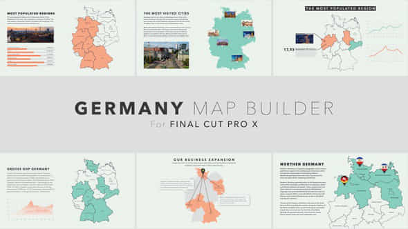Germany Map Builder - VideoHive 42215969