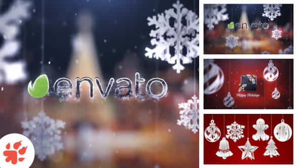 Christmas Greetings Intro - VideoHive 9525547
