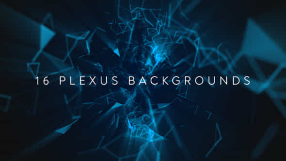 16 Plexus Backgrounds - VideoHive 48863684