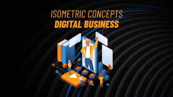 Digital Business - Isometric Concept - VideoHive 31813478