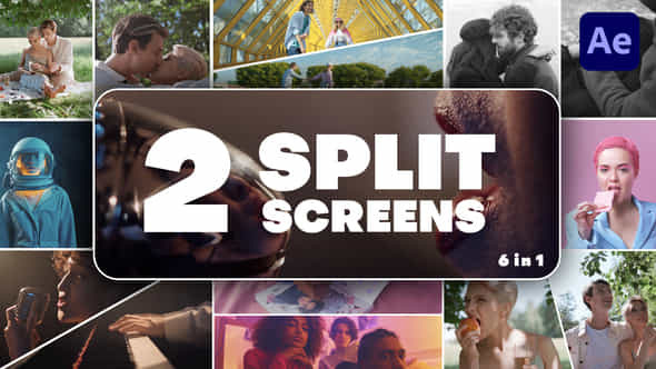 Multiscreen Transitions 2 Split Screen - VideoHive 49280394