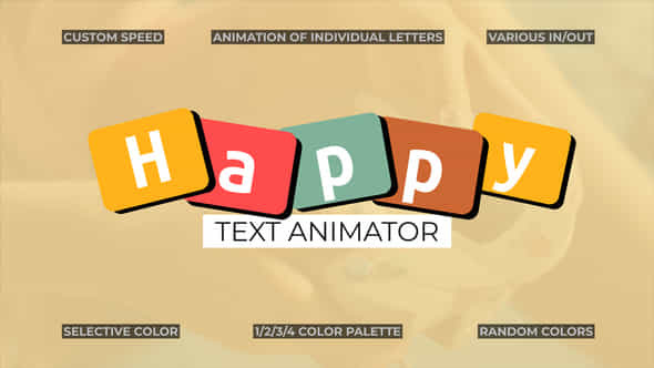 Happy Text Animator - VideoHive 50610666