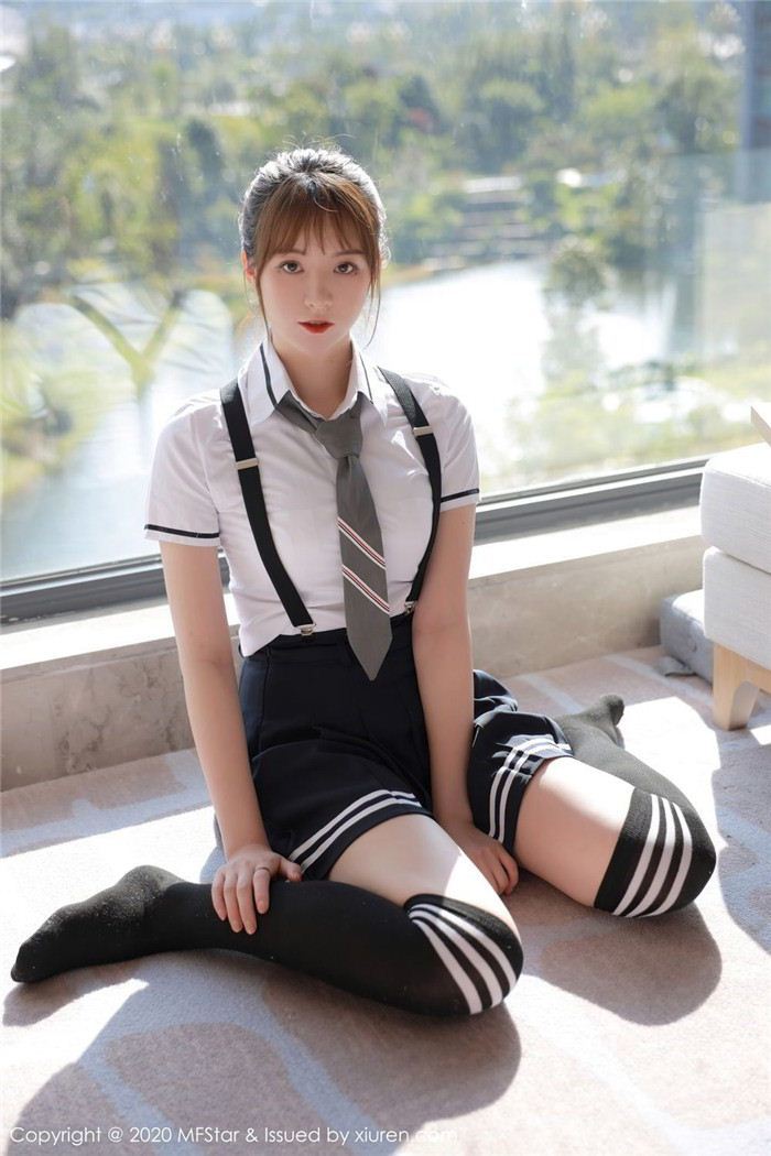 模范学院yoo优优清纯校服系列写真(17)