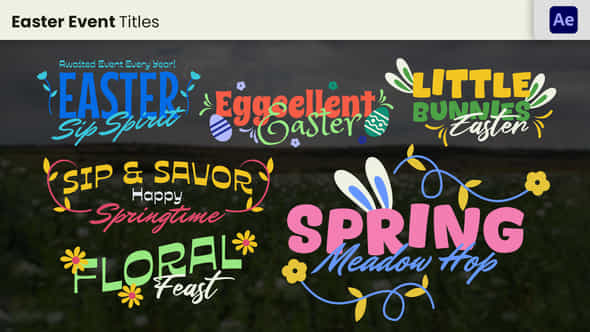 Easter Nature Title - VideoHive 57271640