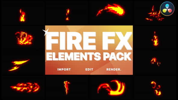 Flash FX Fire Elements | - VideoHive 32271854