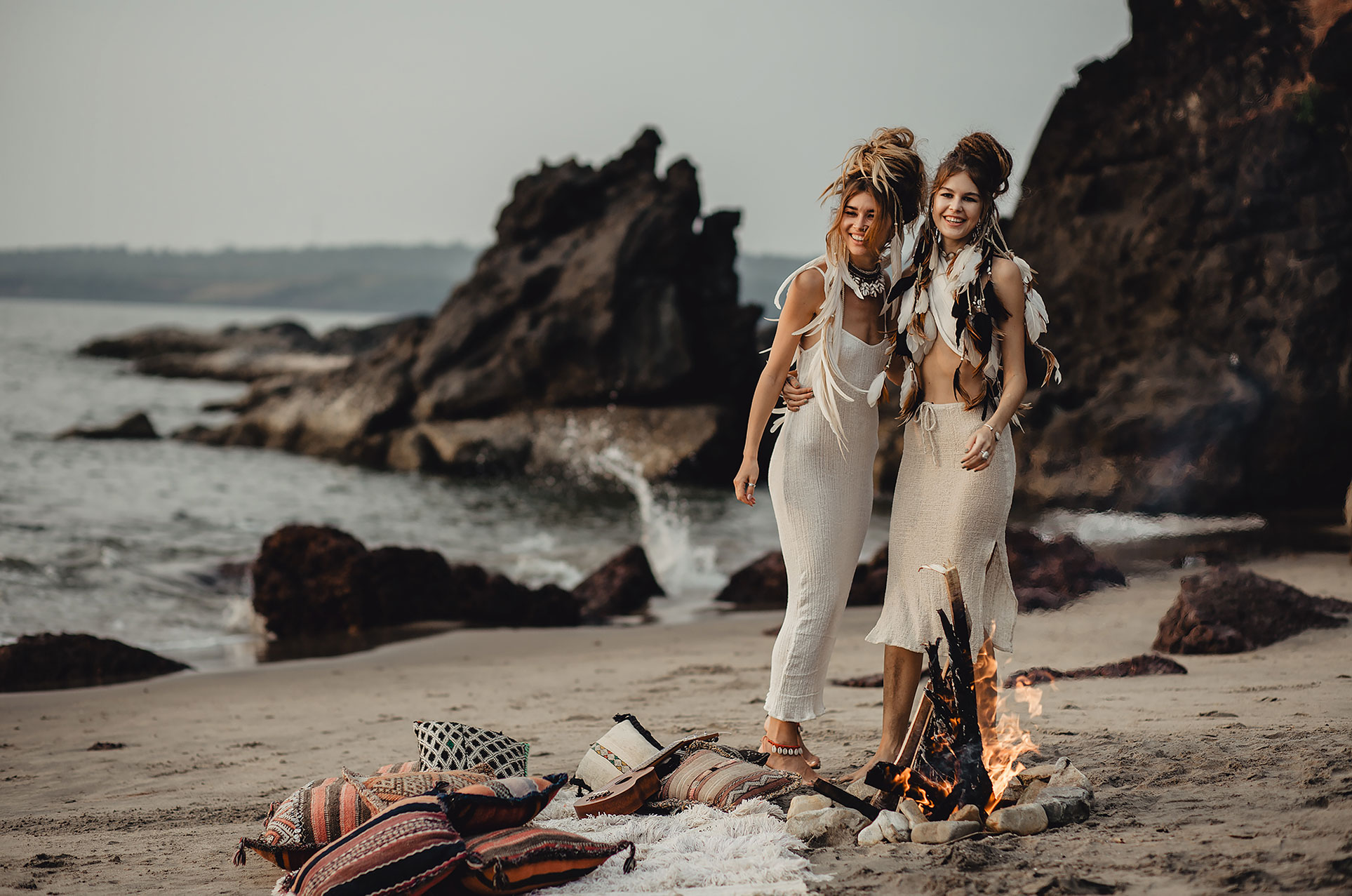 Модная одежда из натуральных тканей Studio Tia на пляжах Гоа / Alisa Belochkina and Alyona Kartushina by Asya Molochkova Модная одежда из натуральных тканей Studio Tia на пляжах Гоа / Alisa Belochkina and Alyona Kartushina by Asya Molochkova