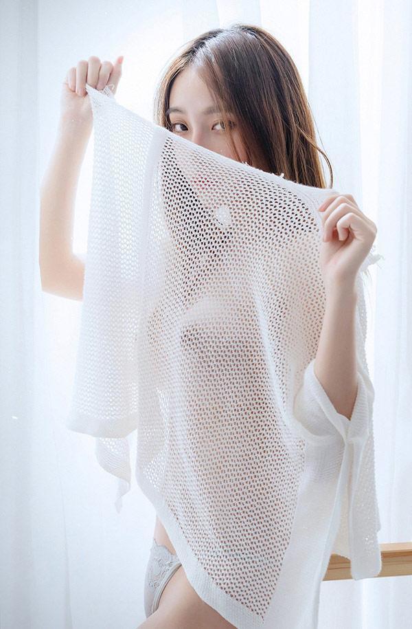 E乳美女Jenny 镂空体闲衣居家无圣光图集(13)